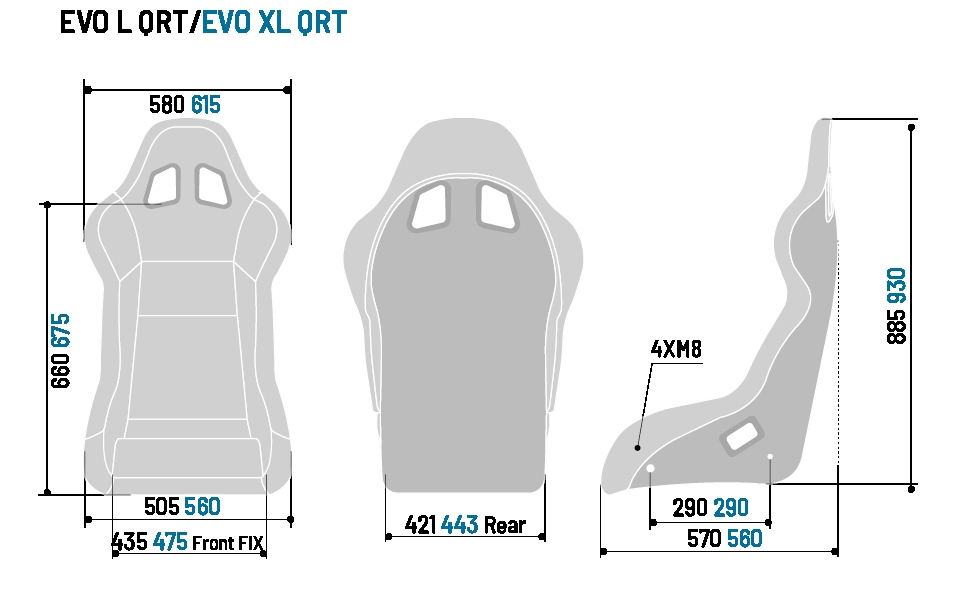 Seat Sparco Evo III / XL QRT, Sparco